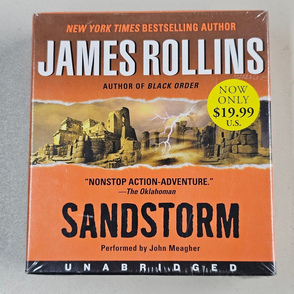 James Rollins Sandstorm Unabridged CD Audiobook 14 Discs 16 Hours John Meagher